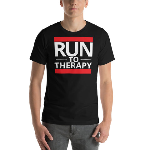 Run to Therapy Short-Sleeve Unisex T-Shirt