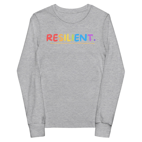 Resilient. Youth long sleeve tee