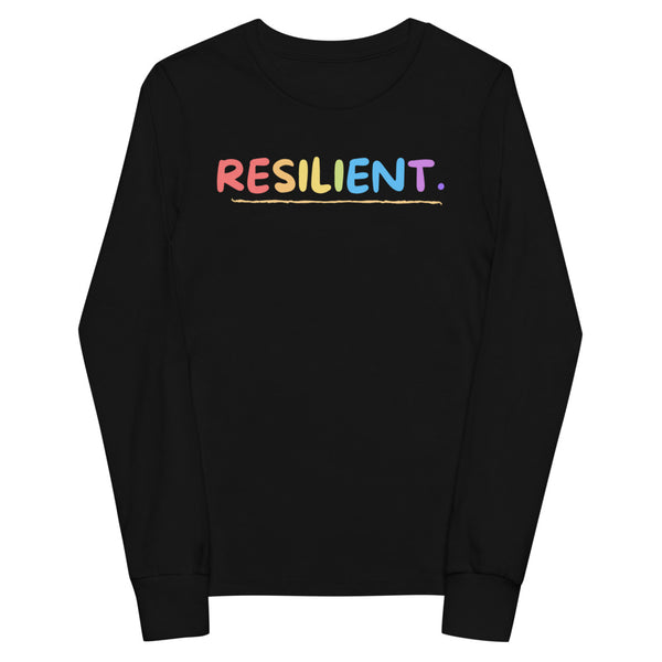 Resilient. Youth long sleeve tee